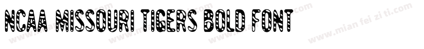NCAA Missouri Tigers Bold Font字体转换